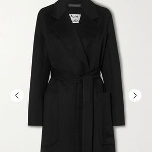 Acne studios carice belted wool coat
